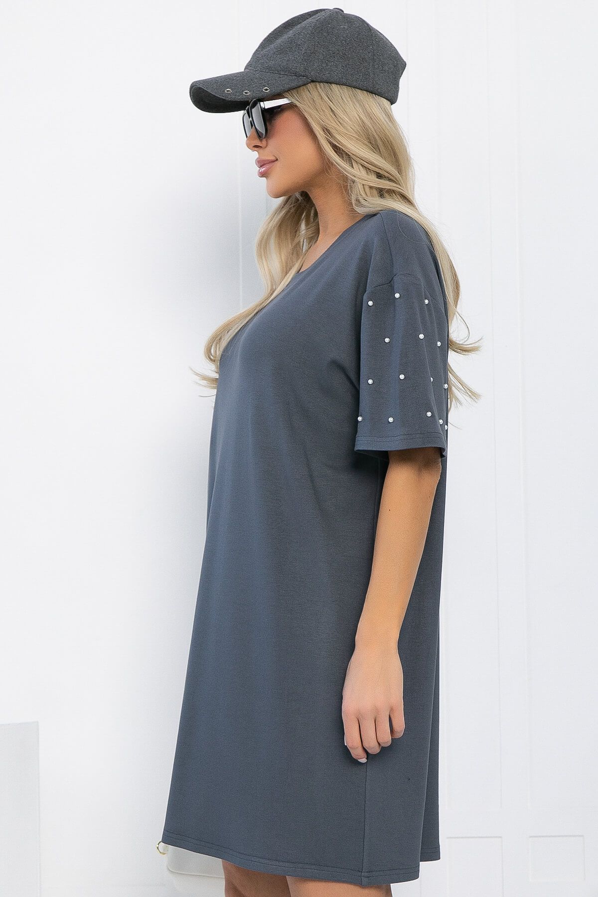 Платье Жемчужина коллекции (графит) П13312-1М