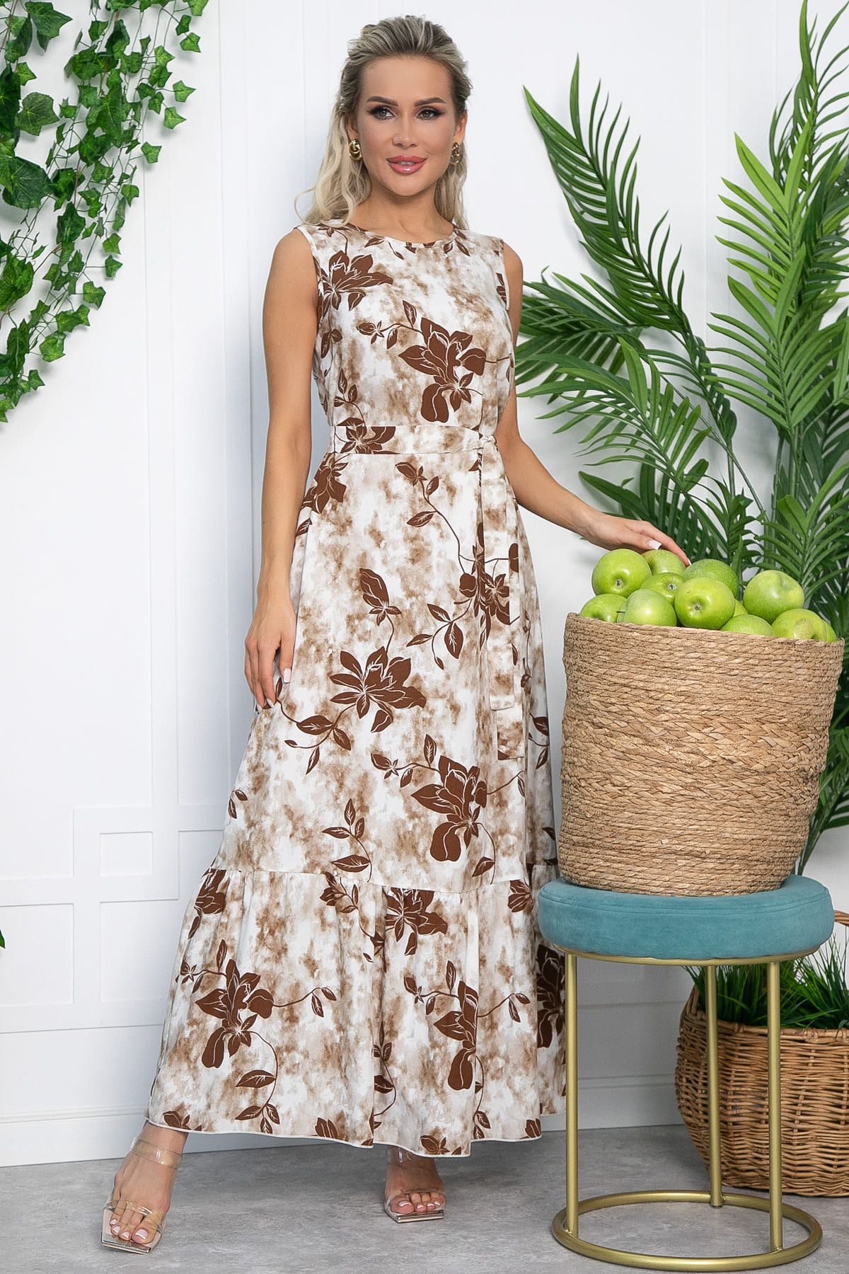 Платье Твой образ макси (бежевое) П13561-12М