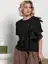 Блуза праздничная Риана ХИТ (черная) Б15078-5М