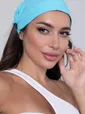 Косынка на резинке (голубая) КР8