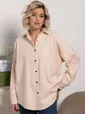 Рубашка Загадочная девушка (бежевая) Б15169-4М