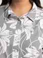 Блуза Флорал (серая) Б15584-20М