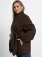 Пальто Мелания (горький шоколад) Б15185-5М