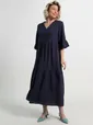 Платье бохо Марисоль (темно-синее) П15387-8М