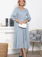 Платье трикотажное Ирина НЬЮ (голубой меланж) П15027-9М