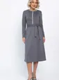 Платье трикотажное Парижанка (серое) П14786-10М
