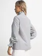 Блуза Санти (бело-серая) Б15622-54М