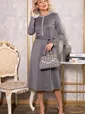 Платье трикотажное Парижанка (серое) П14786-10М