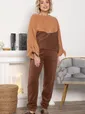Костюм флисовый Уютный дуэт (шоколадный) К14966-10М