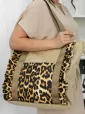 Сумка Шопер (бежевый/лео) СШ01