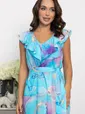 Платье Хатиса (бирюзовое) П14074-4М