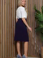 Юбка Трендовая вещь (темно-синяя) Ю13185-8М