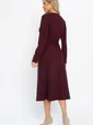 Платье трикотажное Парижанка (бордовое) П14622-10М