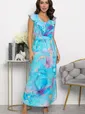 Платье Хатиса (бирюзовое) П14074-4М