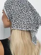 Косынка с обтачкой (черная/лео) КОб07