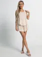 Костюм домашний с шортами Мила (бежево-розовый) К15214-1М
