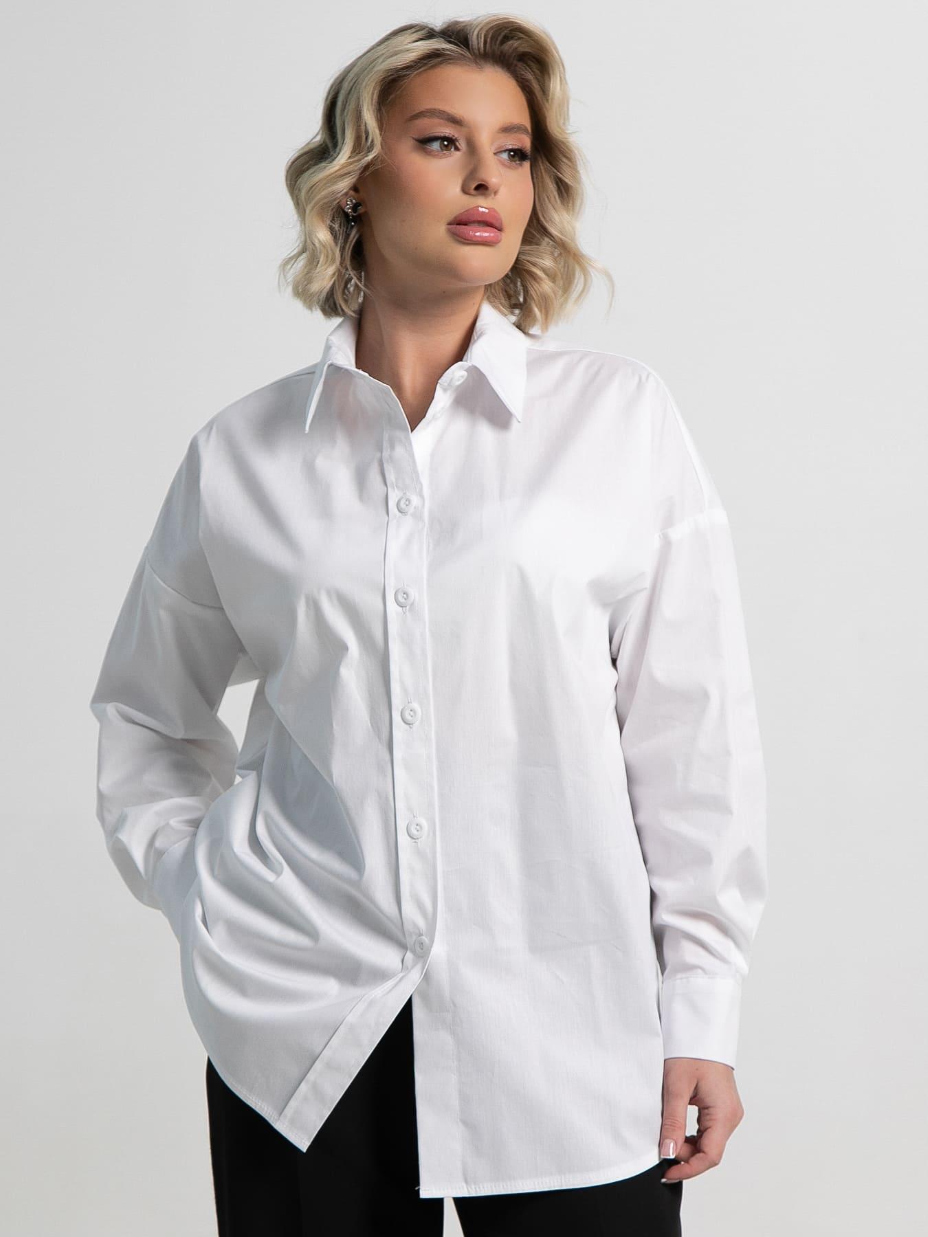 Рубашка хлопковая Рина (белая) Б15260-53М