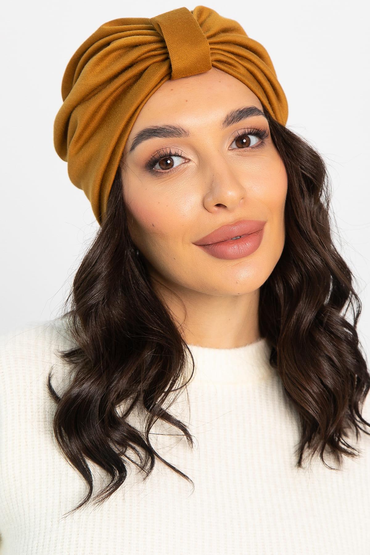 Чалма с бантом (горчичная) ЧБ3-23М