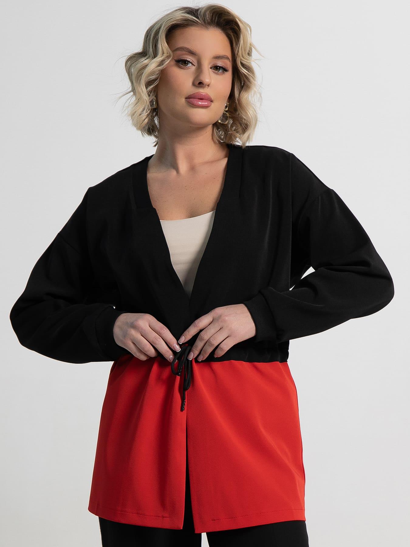 Жакет Мидней (черно-красный) Б15164-13М