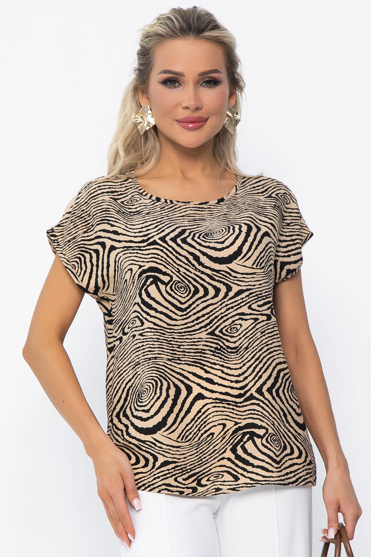 Блуза Покоряя сердца (зебра) Б13539-1М