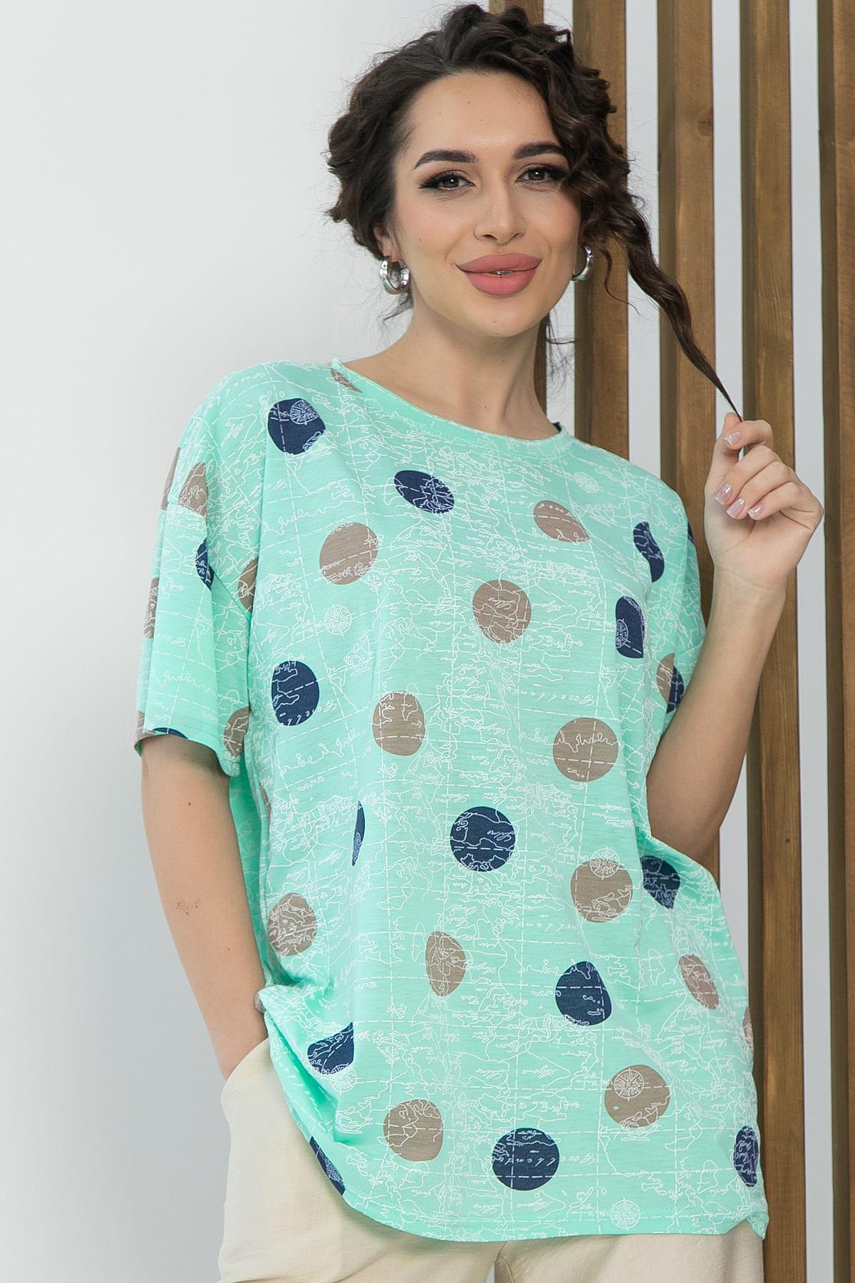 Блуза Тори (зеленая) Б13520-20М