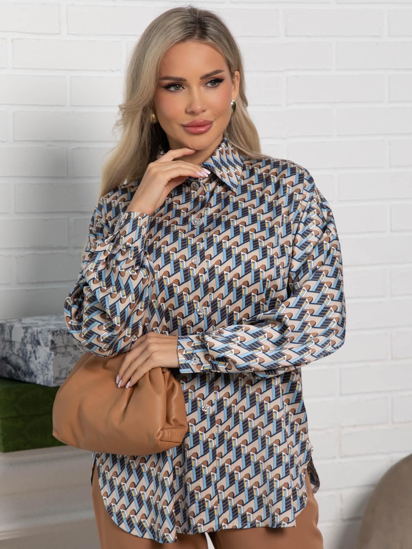 Блуза На пульсе моды (мультиколор) Б15417-1М