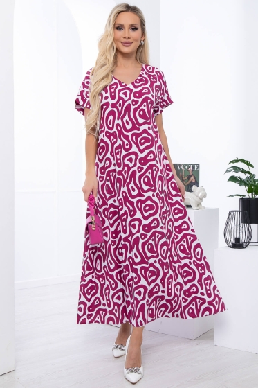 Платье "Вдохновляй!" (бордо) П6067