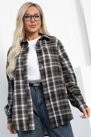 Рубашка Денни НЬЮ (коричневая) Б12865-7М