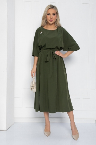 Платье Воздушный полёт (зеленая сосна) П12476-15