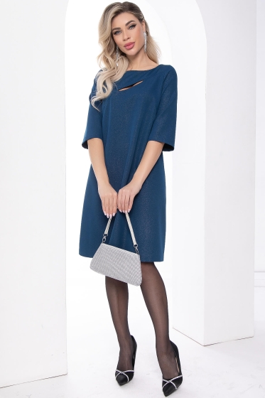 Платье "Показ мод" (морская волна) П8073