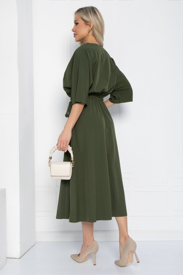 Платье Воздушный полёт (зеленая сосна) П12476-15