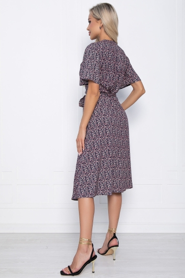 Платье Мода люкс (темно-синее) П10886