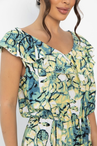 Платье Хелена (нежно-зеленое) П13925-4М