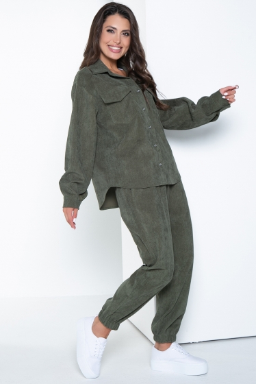 Костюм "На пульсе моды" (хаки) К2587