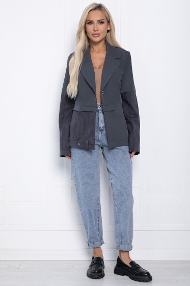 Жакет Я в тренде (серый) Б11264