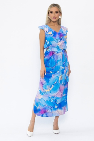 Платье Хелена (синее) П13926-4М