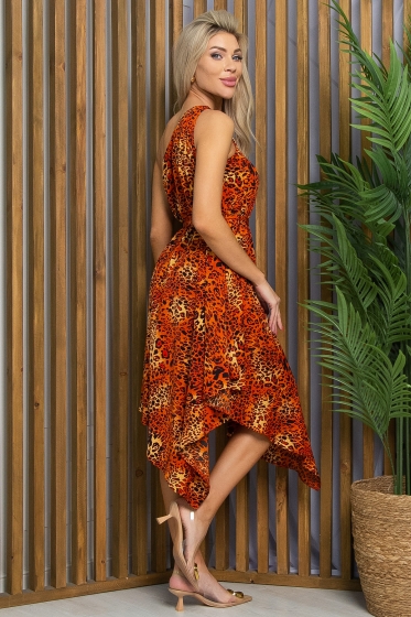 Платье Лабиринт любви (оранжевое) П12728-15