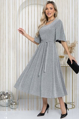 Платье вечернее Ирина (серебро) П14704-9М Платье вечернее Ирина (серебро) П14704-9М