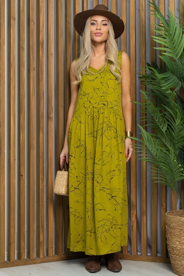 Сарафан Нерея (лайм) П13546-1М
