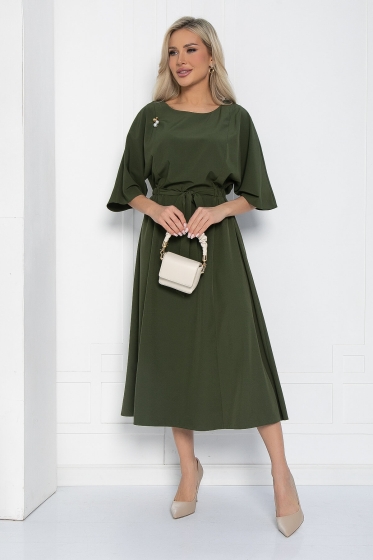 Платье Воздушный полёт (зеленая сосна) П12476-15
