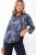 Блуза "Казимира" (синяя/абстракция) Б7471 Блуза "Казимира" (синяя/абстракция) Б7471
