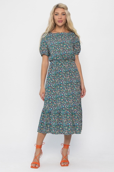 Платье Мирэль (зеленое) П13858-35М