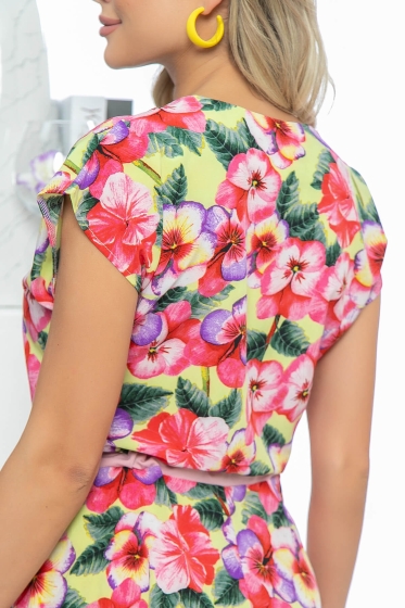 Платье "Леда" (цветы) П5616