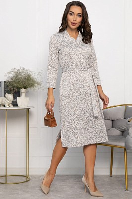 Платье Лаконичный стиль (молочное) П13753-19М