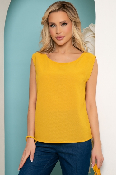 Блуза "Люсьена" (горчица) Б3622