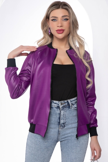 Бомбер на молнии (фиолет) Б8801