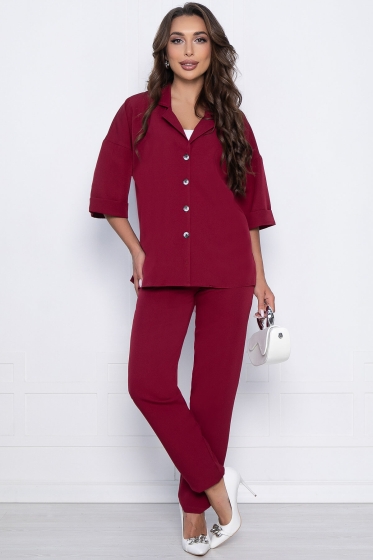 Костюм Ирвин (марсала) К10754