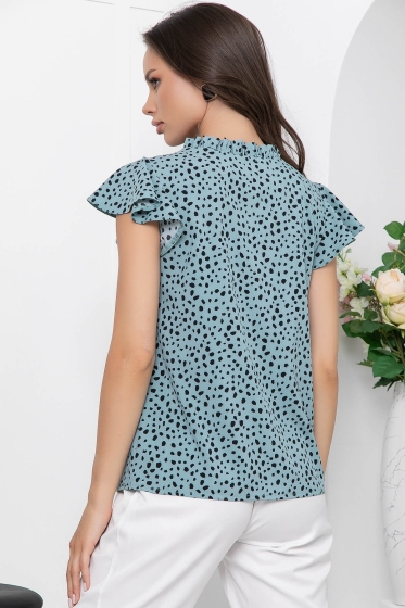 Блуза "Прекрасная незнакомка" (бирюза) Б6028