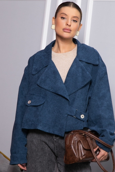 Жакет укороченный Динара (синий) Б14325-39М Жакет укороченный Динара (синий) Б14325-39М