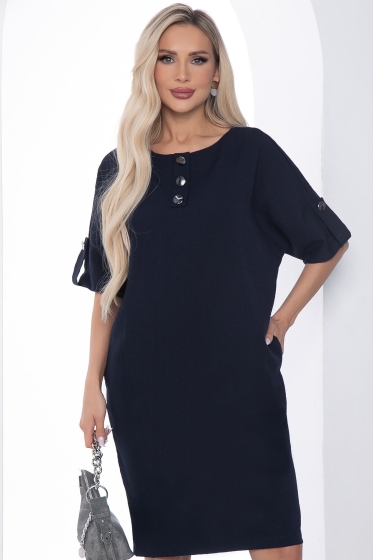 Платье Кайла люкс (синее) П10102